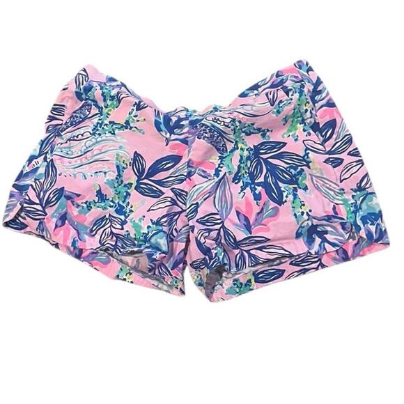 Lilly Pulitzer 5” Ocean View small Pull On Shorts Lilac Rose Just A Lil Jelly - Picture 1 of 6